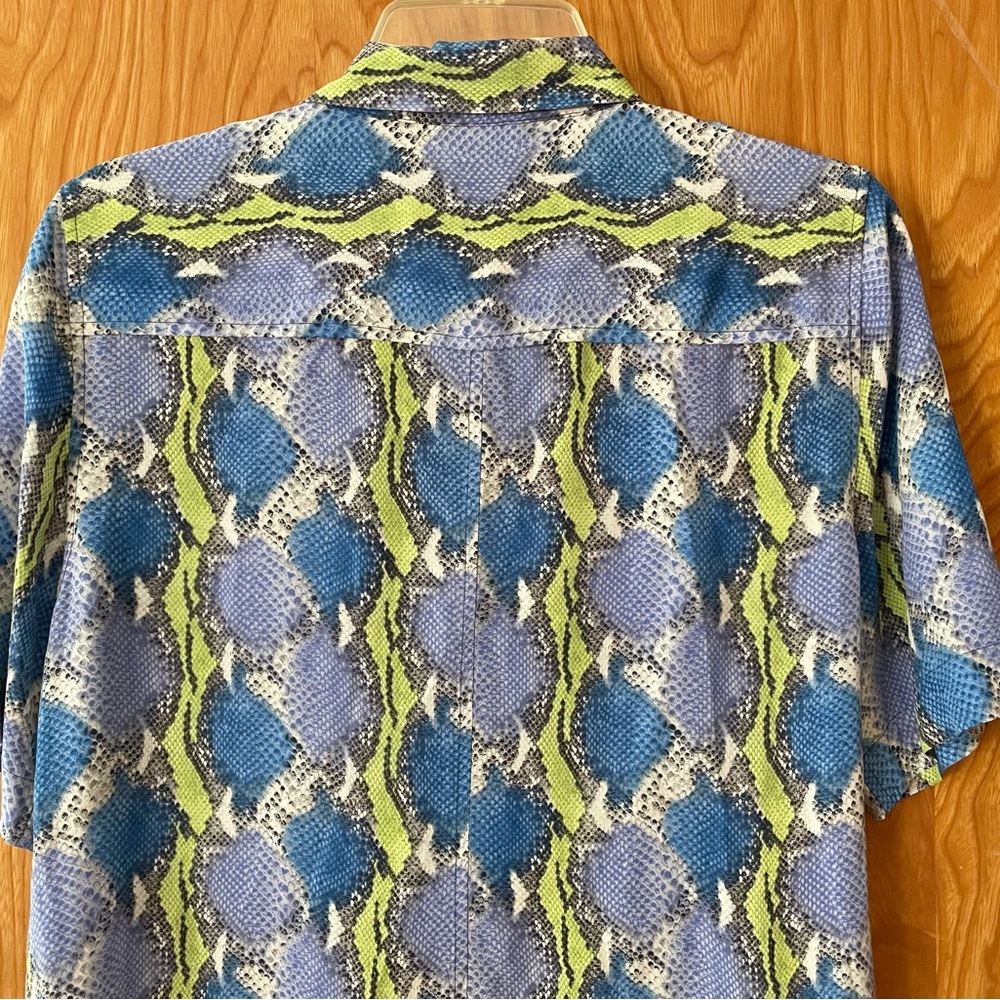 Equipment Femme silk snake print shirt dress, size medium - Picture 7 of 10